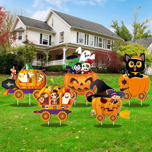 Plastic Staked Halloween Garden Stake