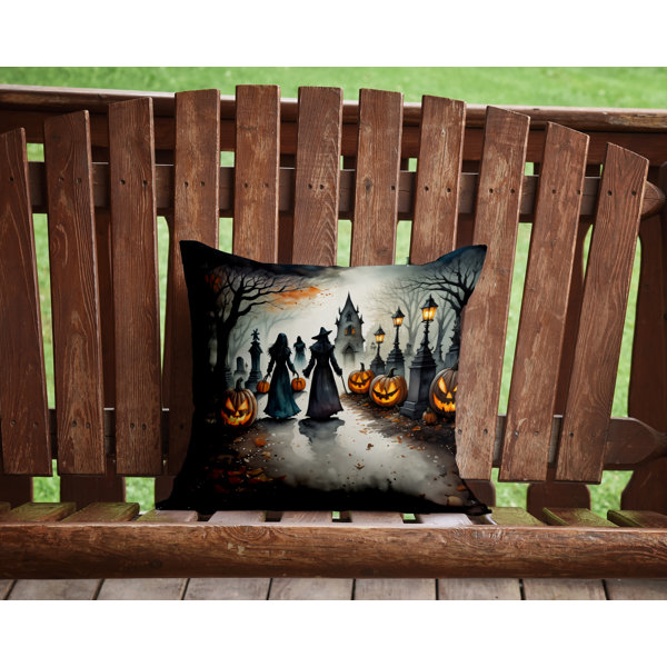 More Spooky Halloween Outdoor Throw Pillow