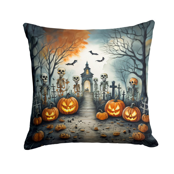 More Spooky Halloween Outdoor Throw Pillow