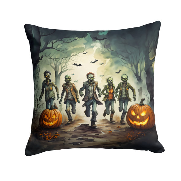 More Spooky Halloween Outdoor Throw Pillow