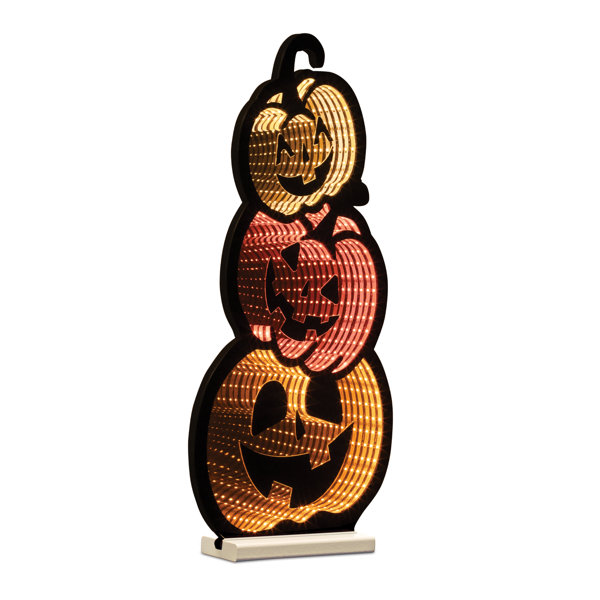 Triple Jack-o-Lantern Ekkolight 23″H