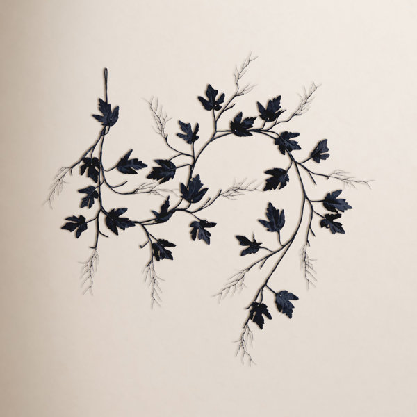 Pre-Lit Maple Halloween Garland