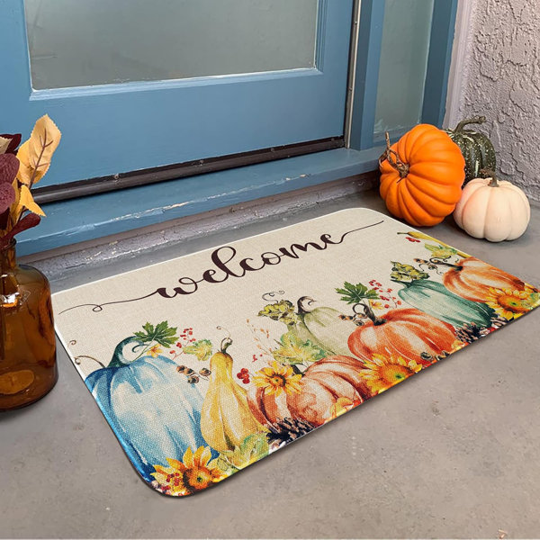 Fall Door Mat Outdoor Welcome Mat Halloween Rugs Fall Mats Halloween Doormat For Front Door 30 X 17 Inch