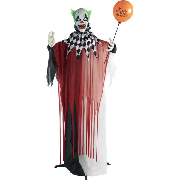 71″ Standing Clown Halloween Animatronic