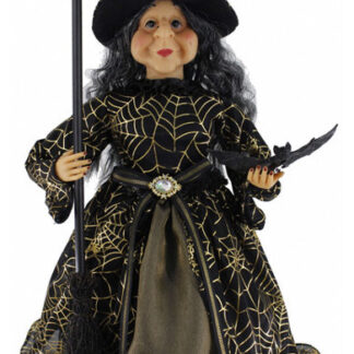 16″ Golden Web Full Body Halloween Witch 058E5BA6456A4813B14D6769E41DF031