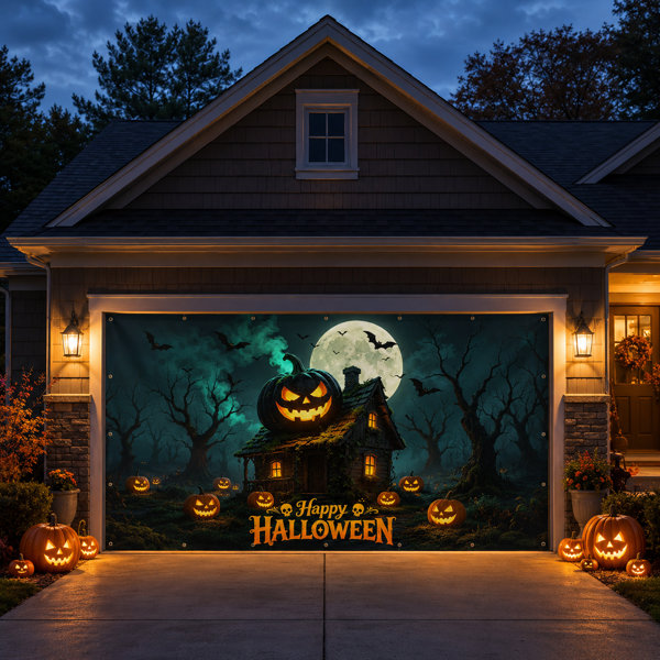 Jack-O’-Lantern Halloween Outdoor Garage Decoration